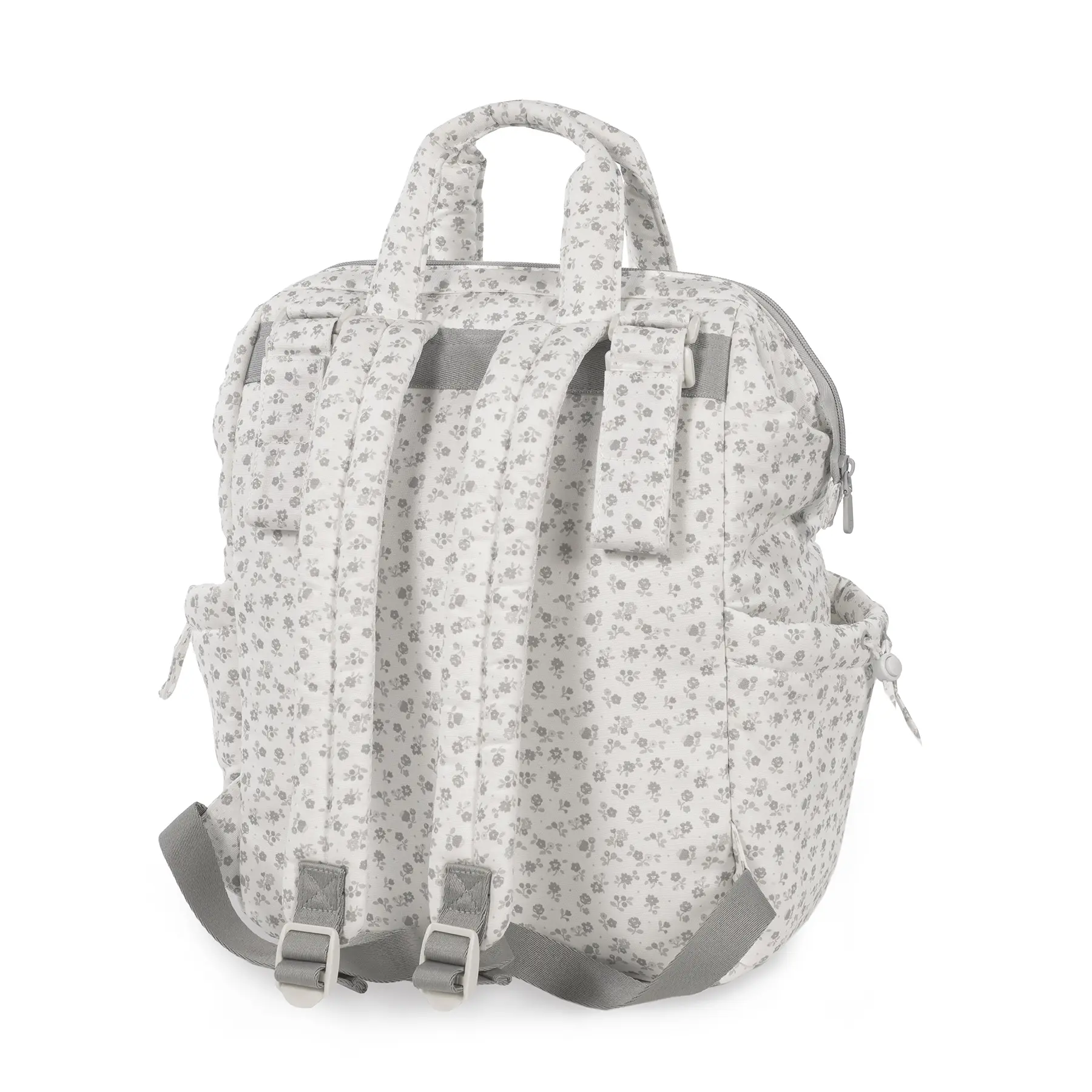 Mochila Little Bloom Flor Gris - Imagen 6