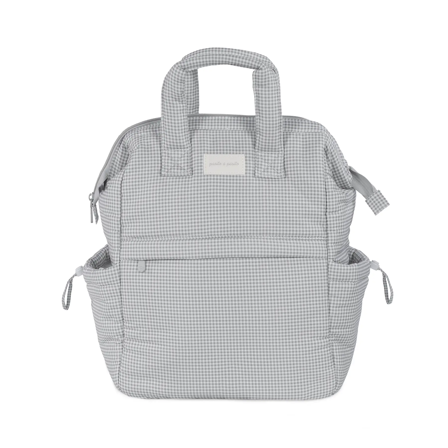 Mochila Little Bloom Vichy Gris - Imagen 2