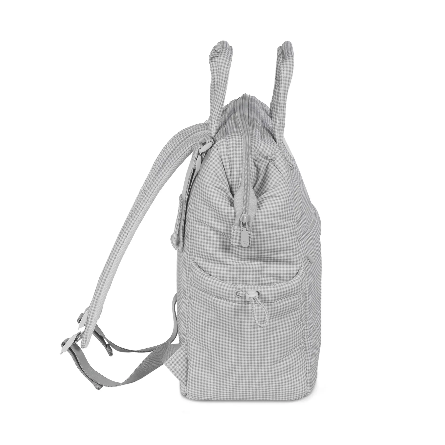 Mochila Little Bloom Vichy Gris - Imagen 4