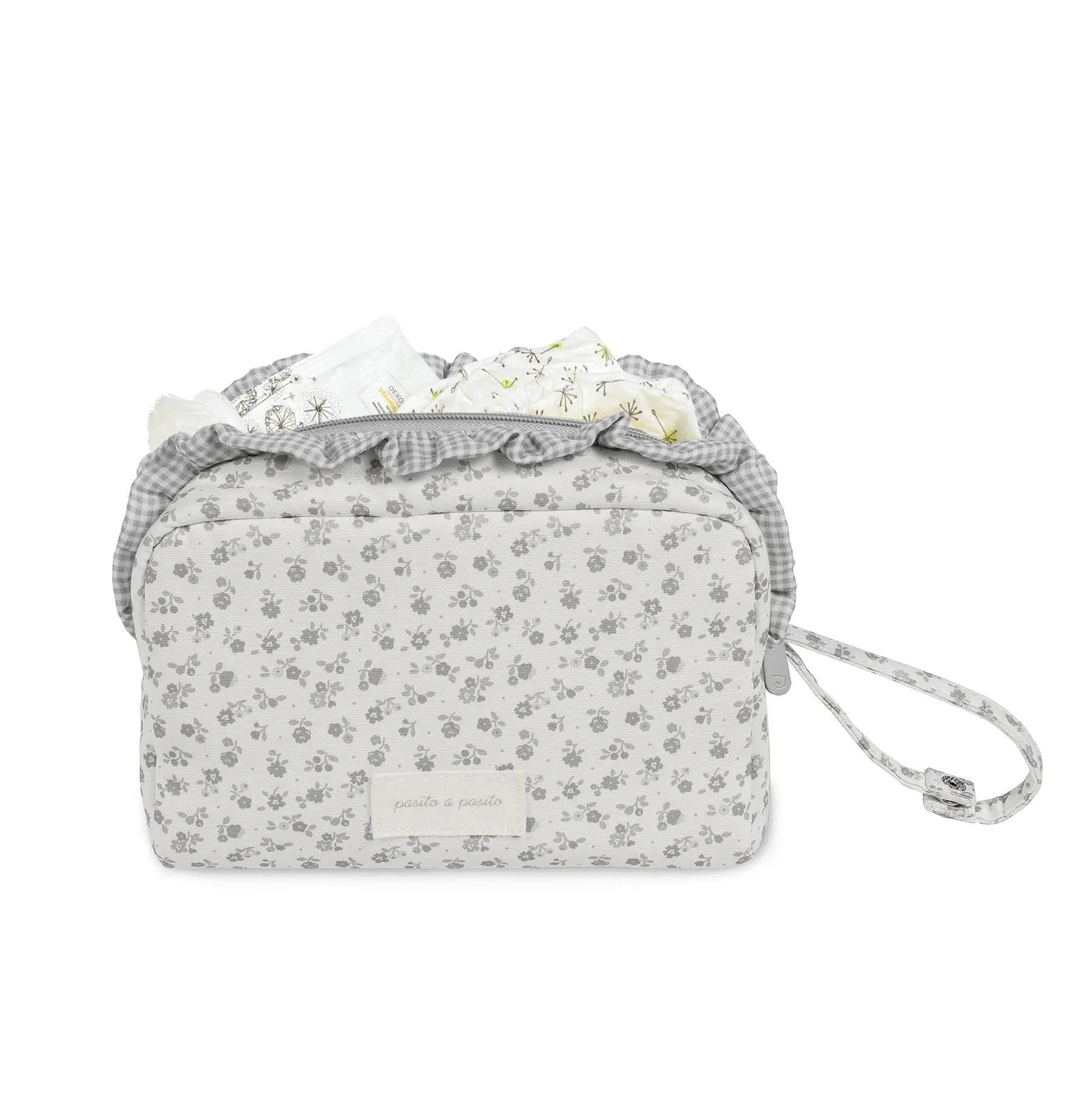 Neceser Little Bloom Flor Gris - Imagen 5