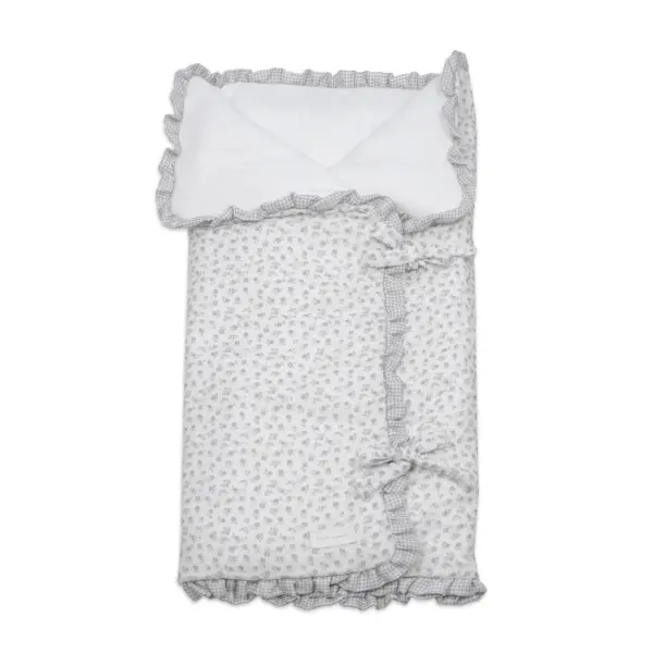 Arrullo/Manta Little Bloom Flor Gris TOG 2,5