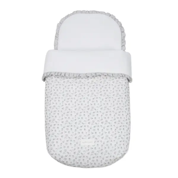 Saco Cuco Little Bloom Flor Gris TOG 2,5