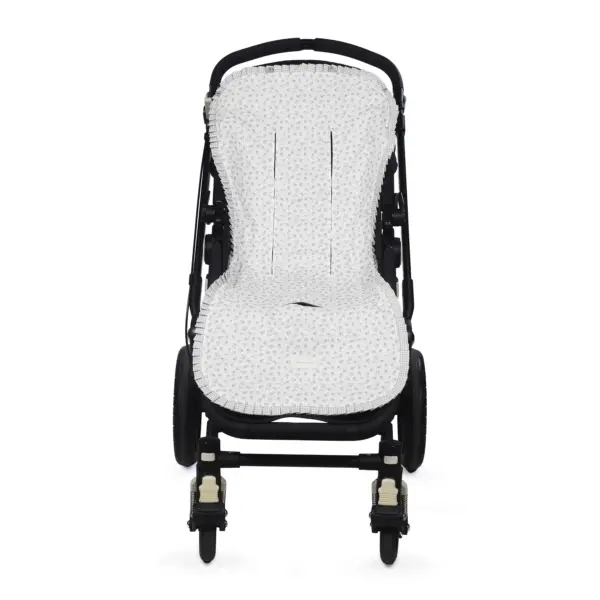 Colchoneta Little Bloom Flor Gris