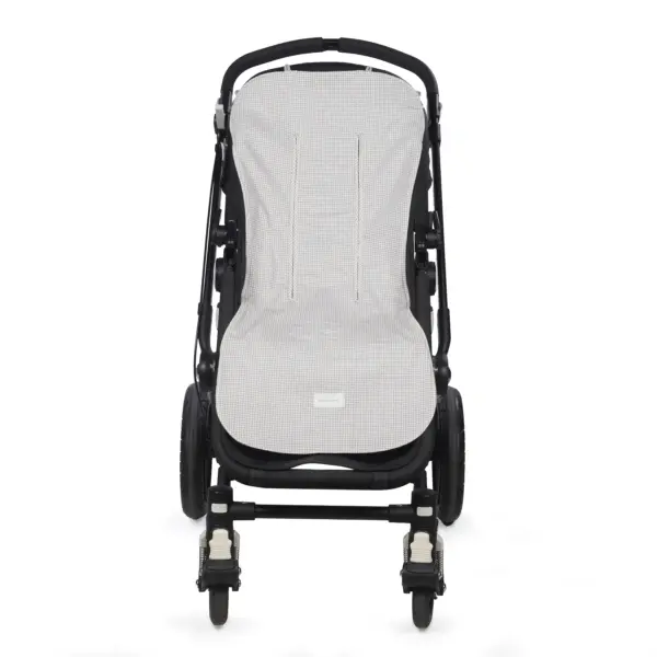 Colchoneta Little Bloom Vichy Gris