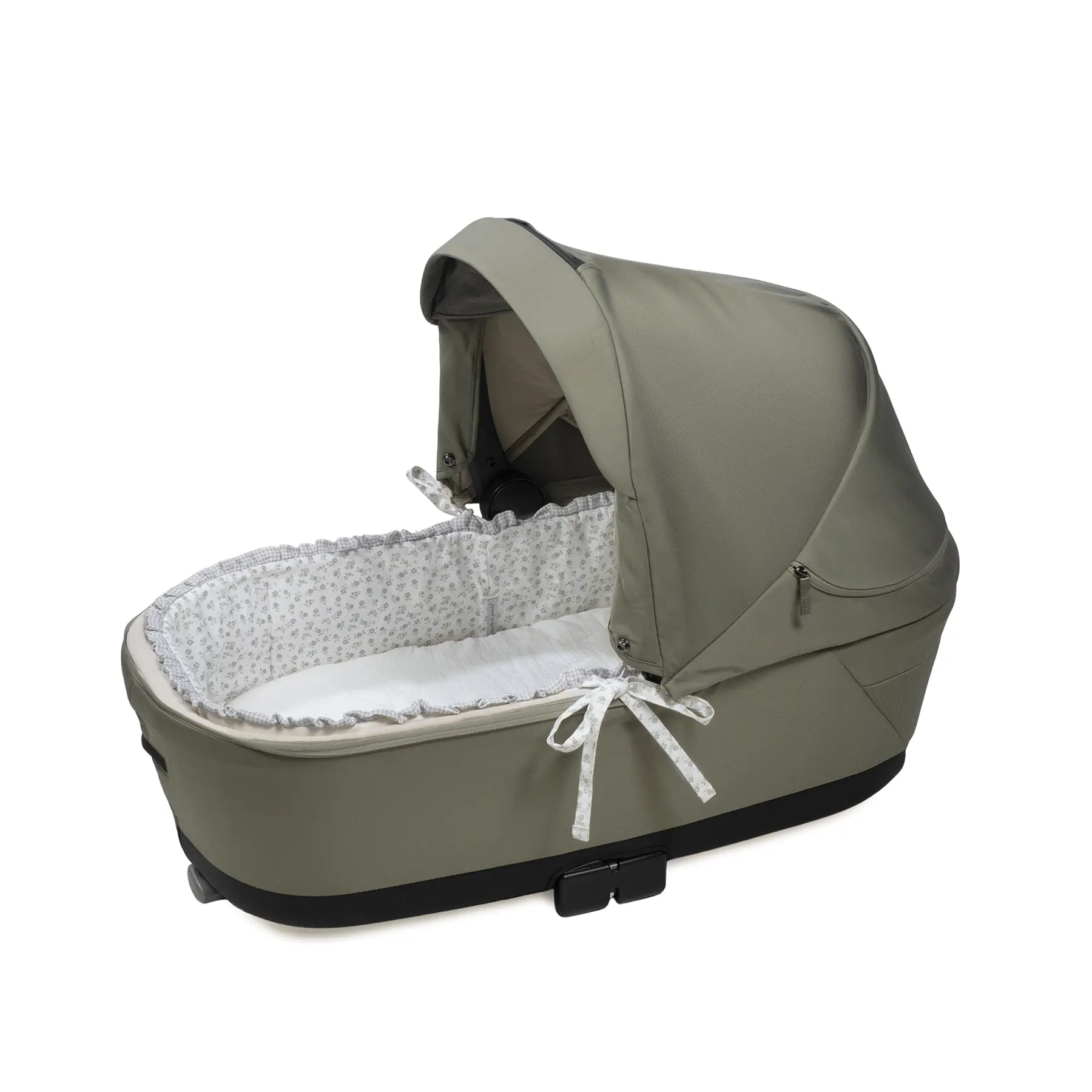 Cubre cuco varillas + Sábana ajustable cuco Little Bloom Flor Gris - Imagen 3