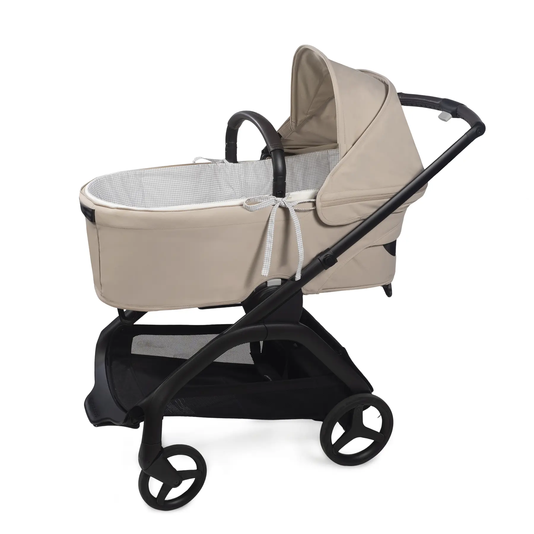 Cubre cuco varillas + Sábana ajustable cuco Little Bloom Vichy Gris