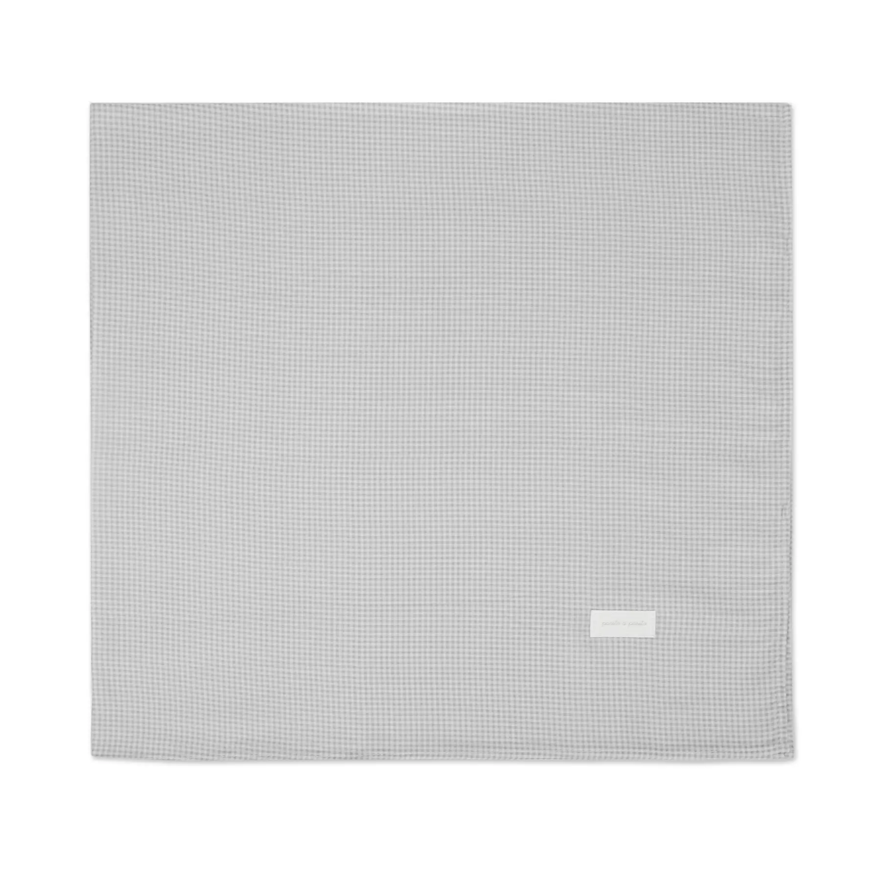 Muselina Little Bloom Vichy Gris - Imagen 2