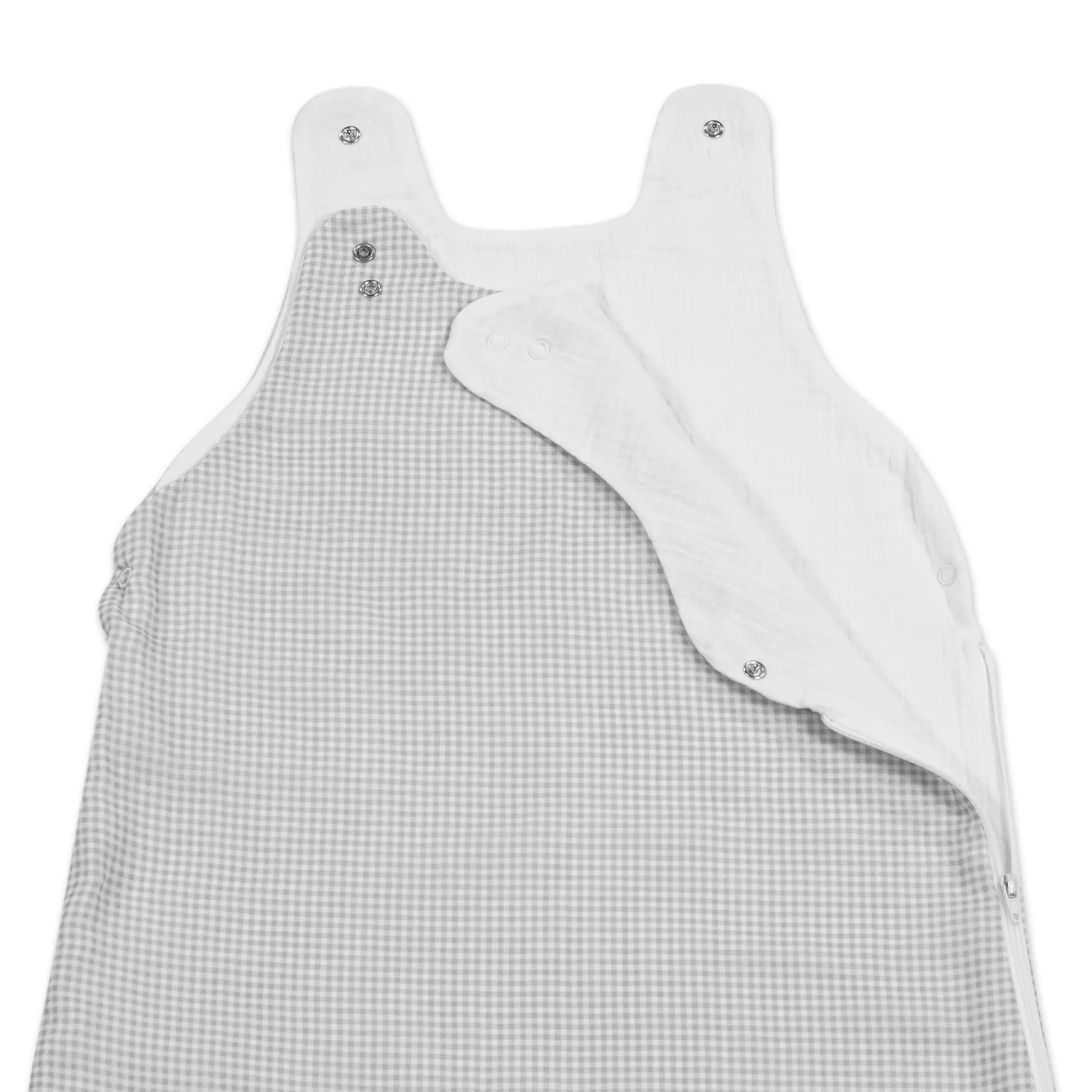 Saco Dormir verano Little Bloom Vichy Gris TOG 0,5 - Imagen 3