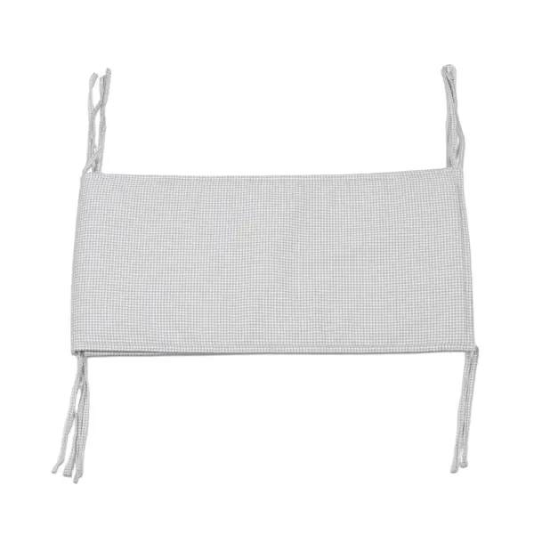 Protector cuna 120x60 cm Little Bloom Vichy Gris