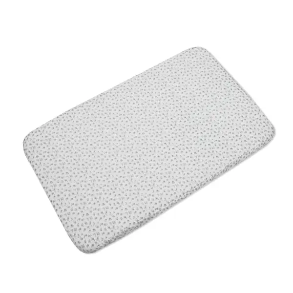 Sábana bajera cuna 90x50 cm Little Bloom Flor Gris