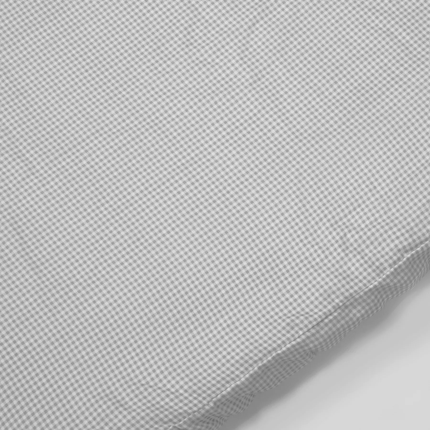 Sábana bajera cuna 90x50 cm Little Bloom Vichy Gris - Imagen 2