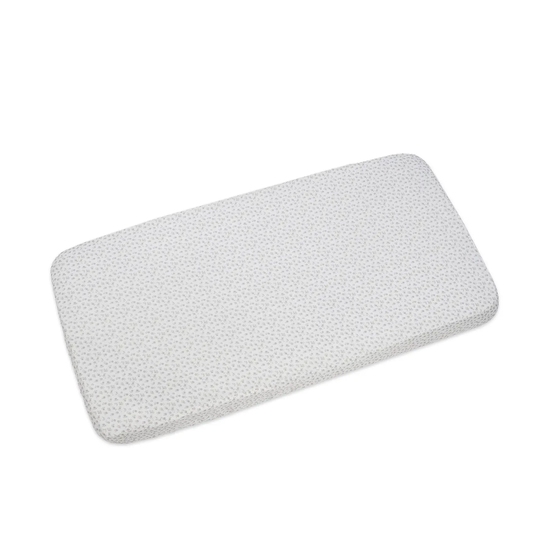 Sábana bajera cuna 120x60 cm Little Bloom Flor Gris