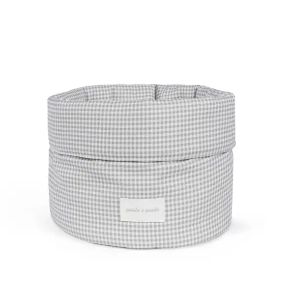 Cestito Home Little Bloom Vichy Gris