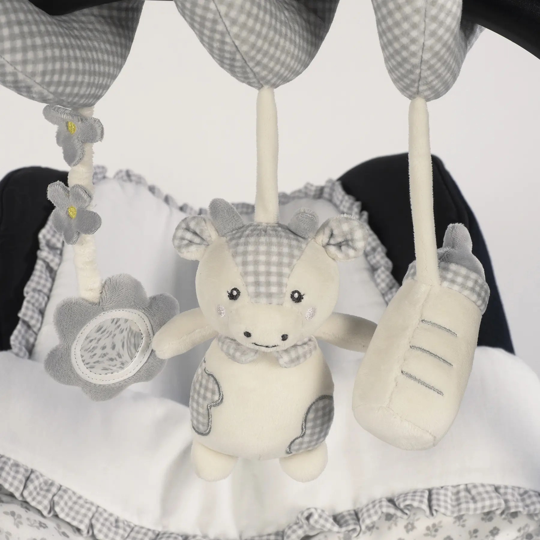 Ristra Vaca Little Bloom Gris - Imagen 4