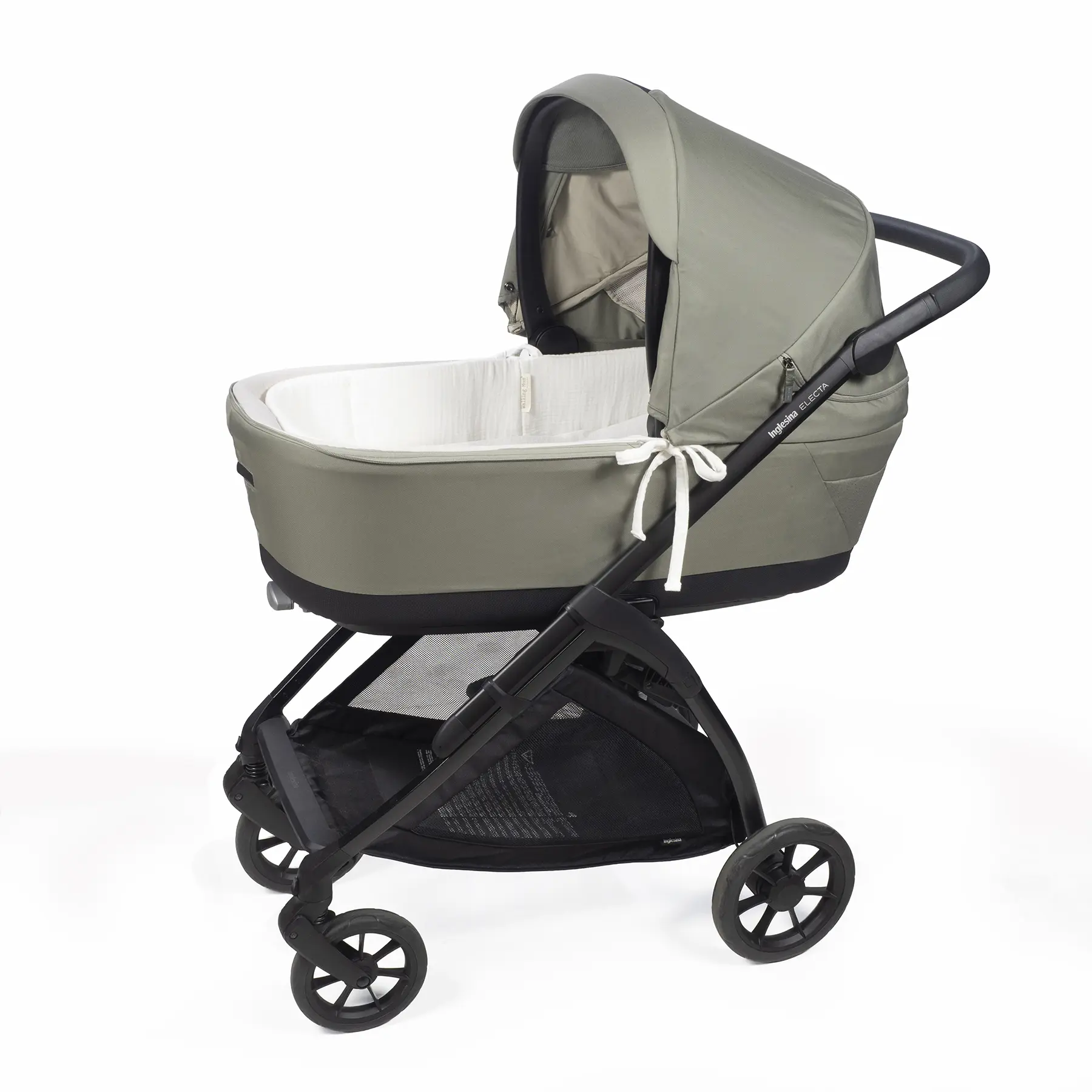 Cubre cuco varillas + Sábana ajustable cuco Little Bloom Vichy Blanco