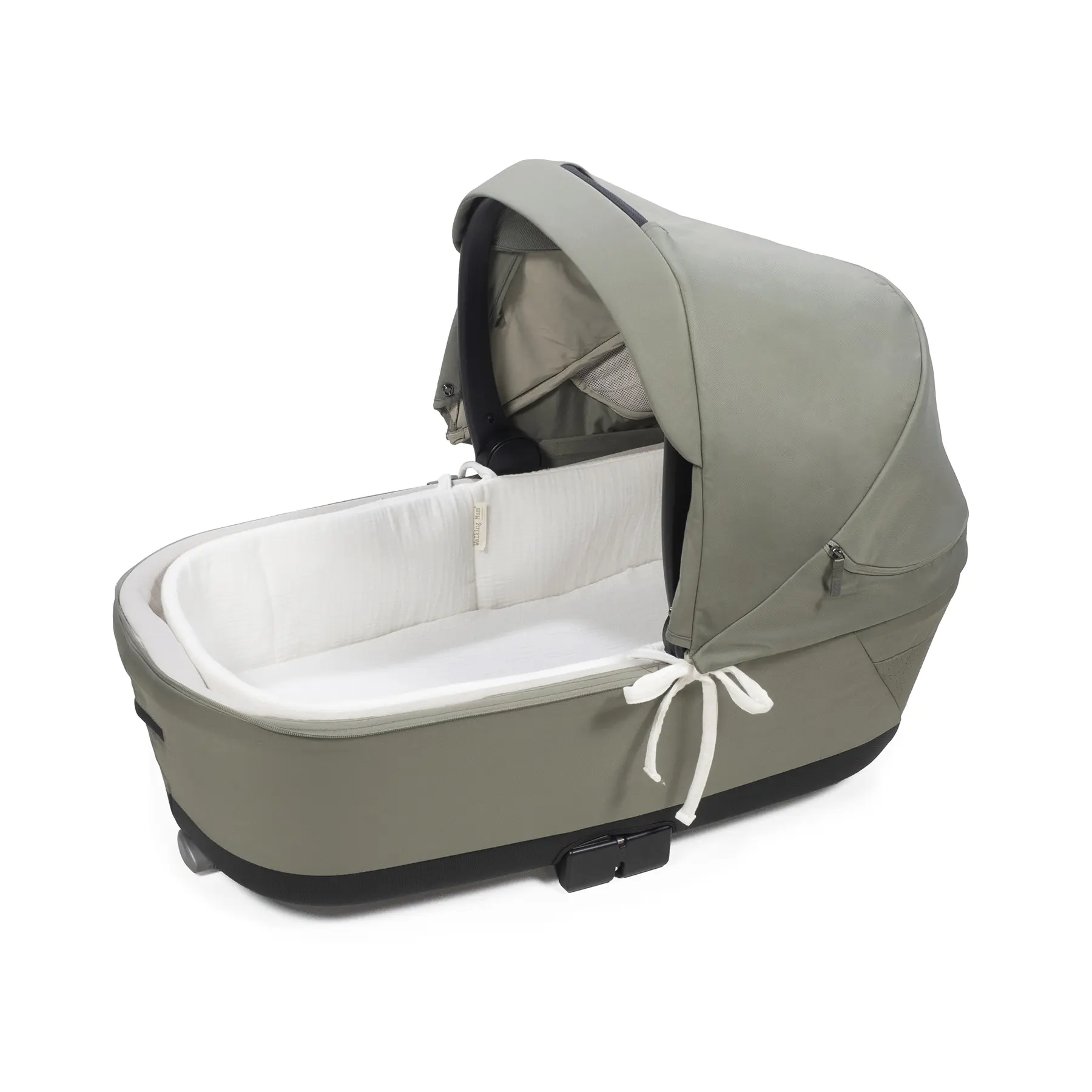 Cubre cuco varillas + Sábana ajustable cuco Little Bloom Vichy Blanco - Imagen 2