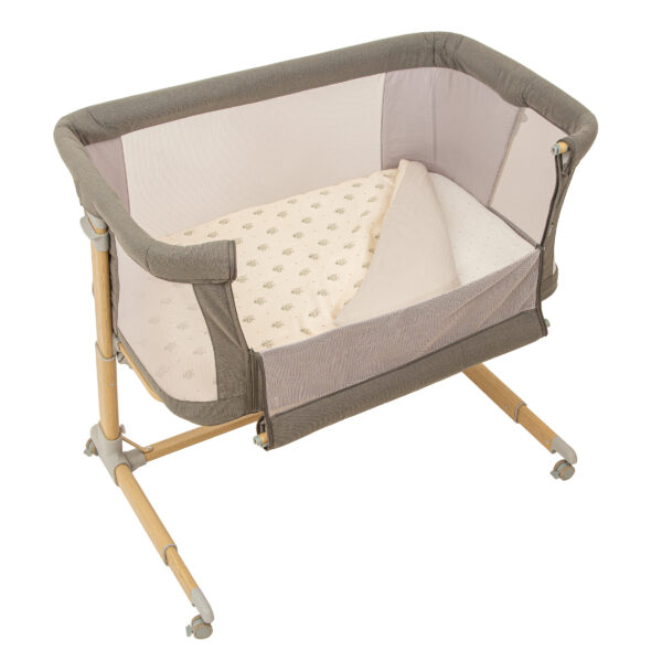 Minicuna Colecho metal con bajera y funda nórdica Cornelia 16 B|Verde 90x54x(78/89) - Bimbidreams