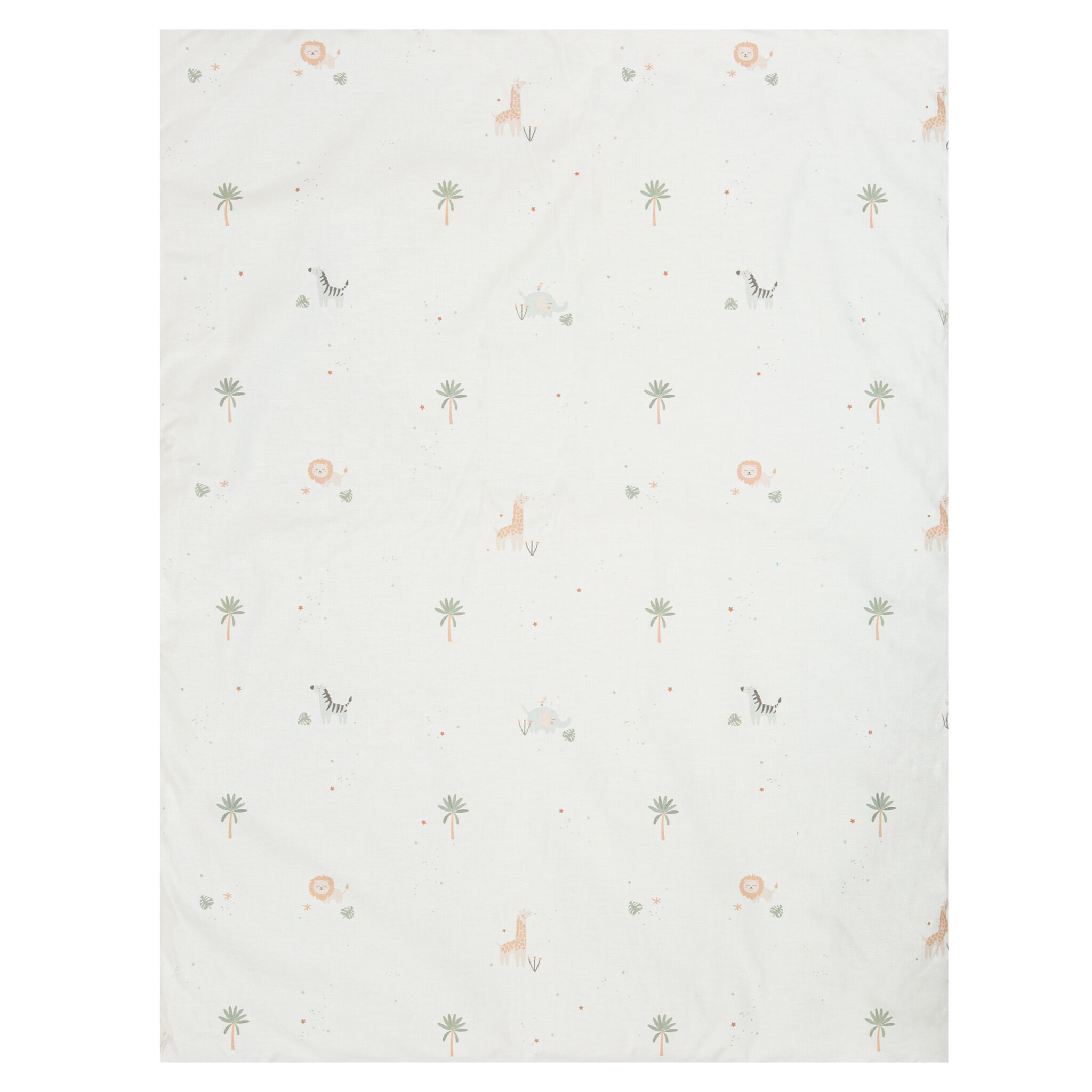 Minicuna Colecho metal con bajera y funda nórdica Palm 06 Verde Minicuna Colecho (53x85x80) - Bimbidreams - Imagen 2