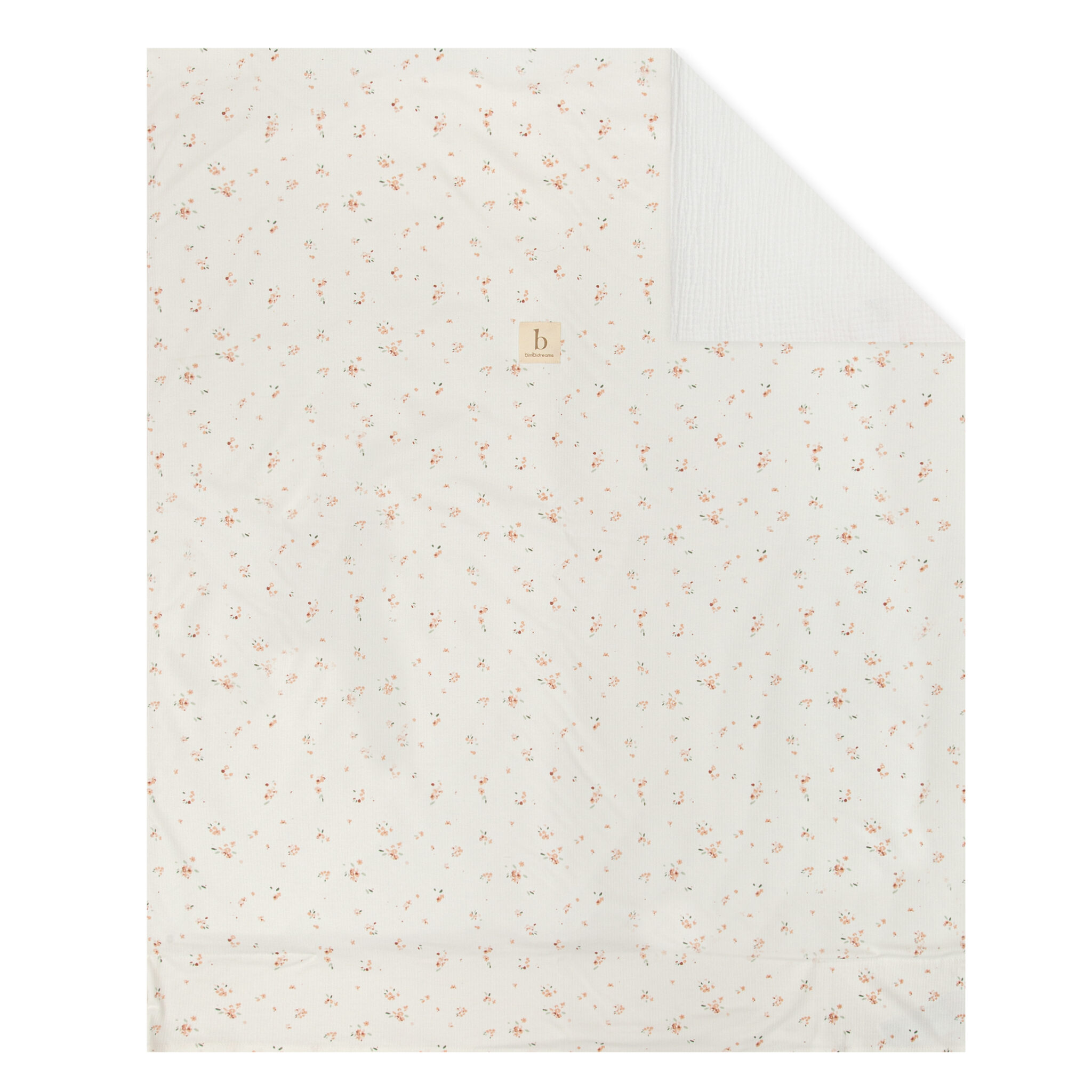 Minicuna Colecho metal con bajera y funda nórdica Monet 06 Verde Minicuna Colecho (53x85x80) - Bimbidreams - Imagen 2