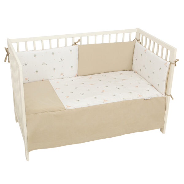 Edredón con Protector cuna Palm 16 B|Verde Cuna (60x120) - Bimbidreams