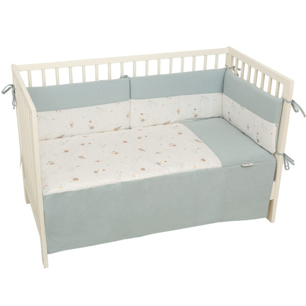 Edredón con Protector cuna Orbit 13 B|Azul Cuna (60x120) - Bimbidreams