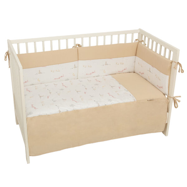 Edredón con Protector cuna Campo 10 B|Lino Cuna (60x120) - Bimbidreams