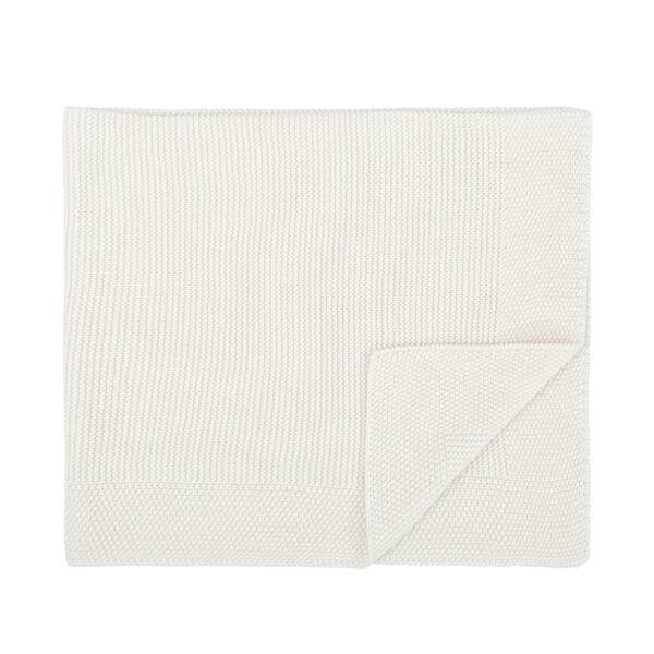 Toquilla Tricot 100% Algodon Basics 01 Blanco 75x90 - Bimbidreams