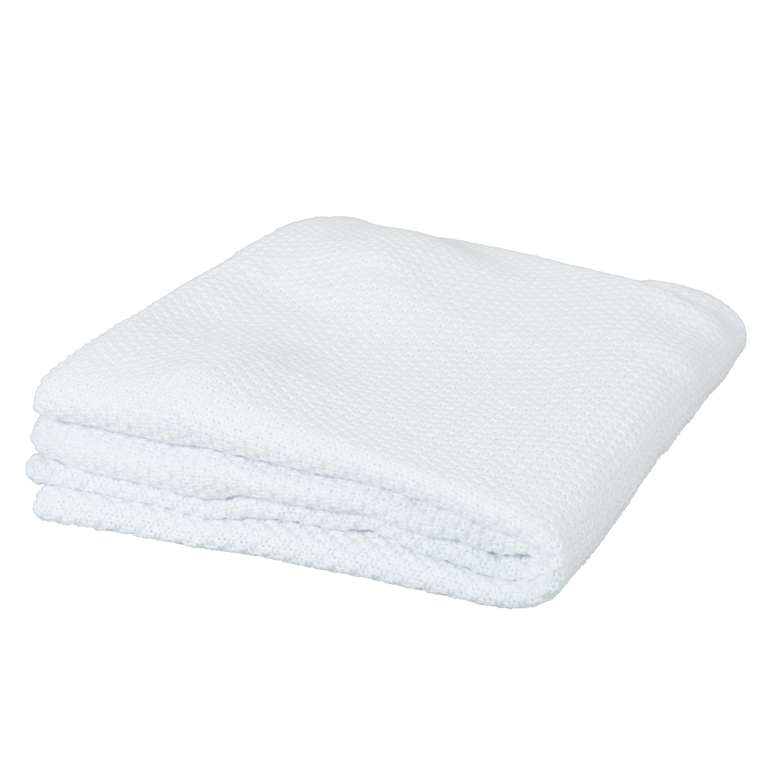 Toquilla Tricot 100% Algodon Basics 01 Blanco 75x90 - Bimbidreams - Imagen 3