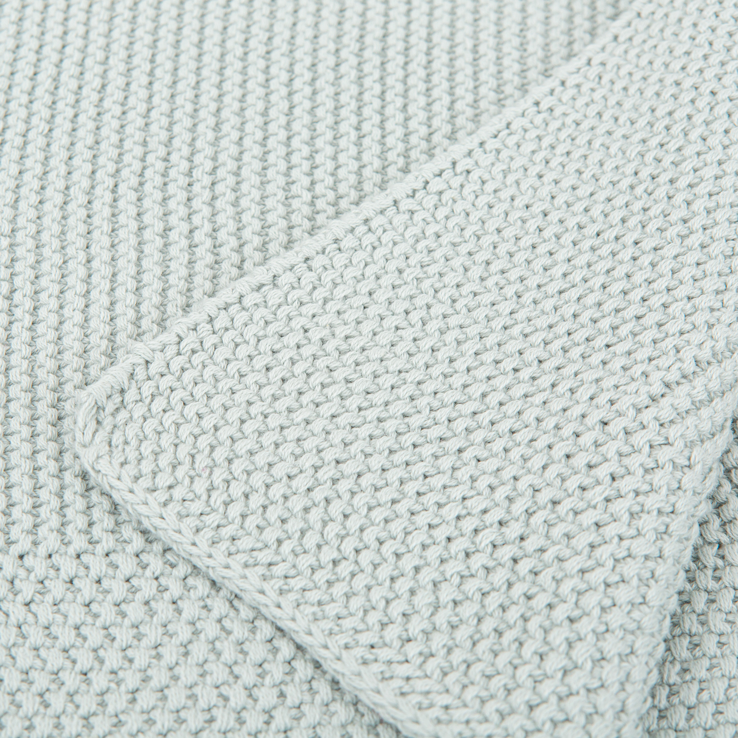 Toquilla Tricot 100% Algodon Basics ME Menta 75x90 - Bimbidreams - Imagen 2