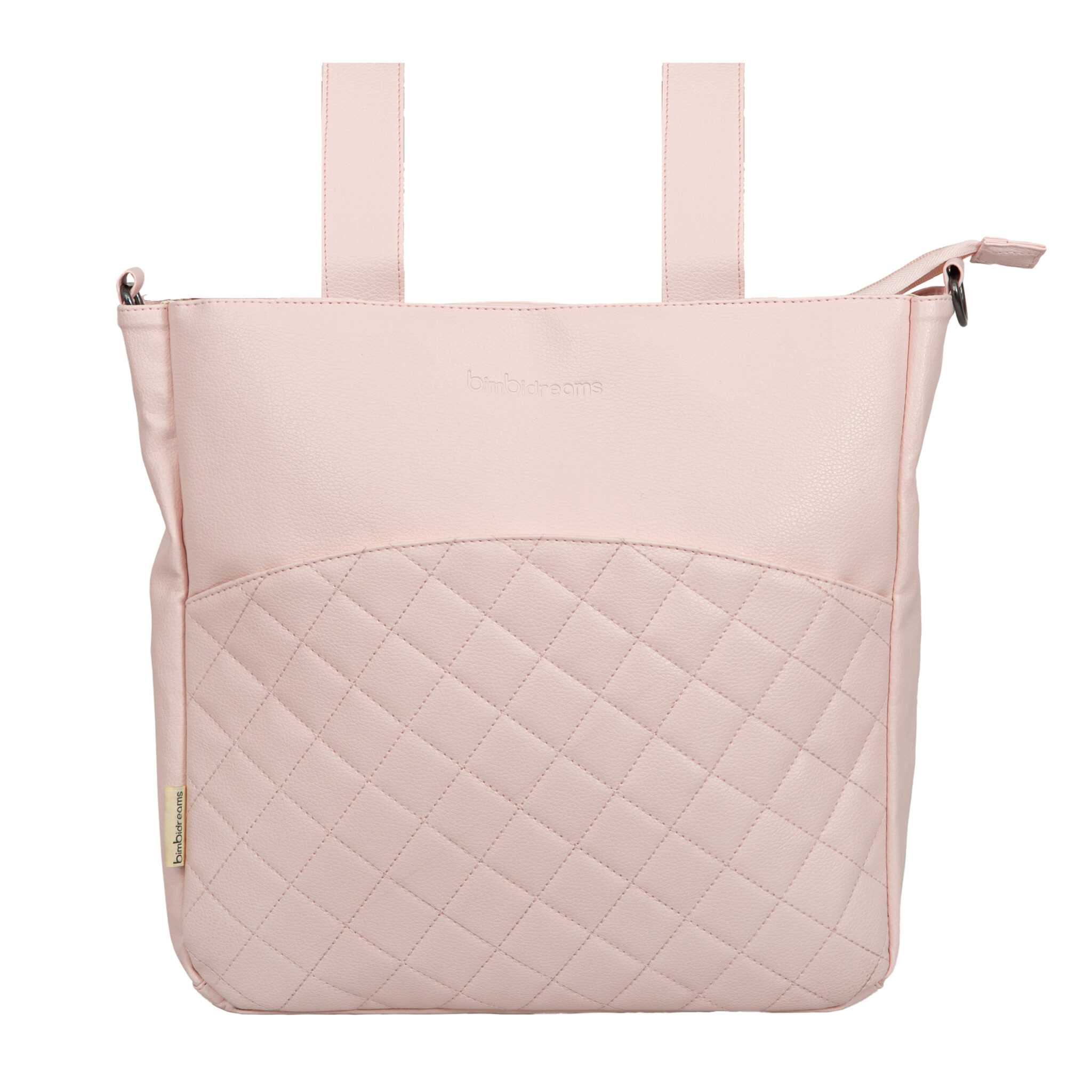 Bolso talega con cambiador New Quilt 04 Rosa 41X35X11 - 52X32 - Bimbidreams