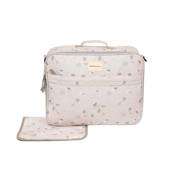 Maleta con cambiador Nairobi 00 Lino 45x36x16  -  50x38 - Bimbidreams