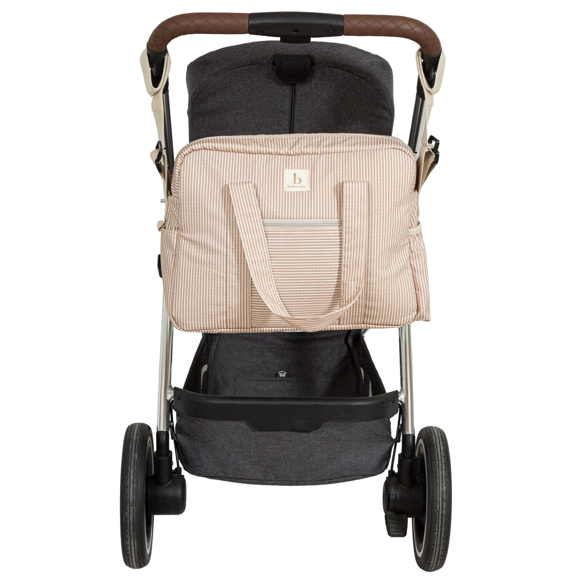 Bolso maternal Veneto B/Terracota 40x34x18* - Bimbidreams - Imagen 5