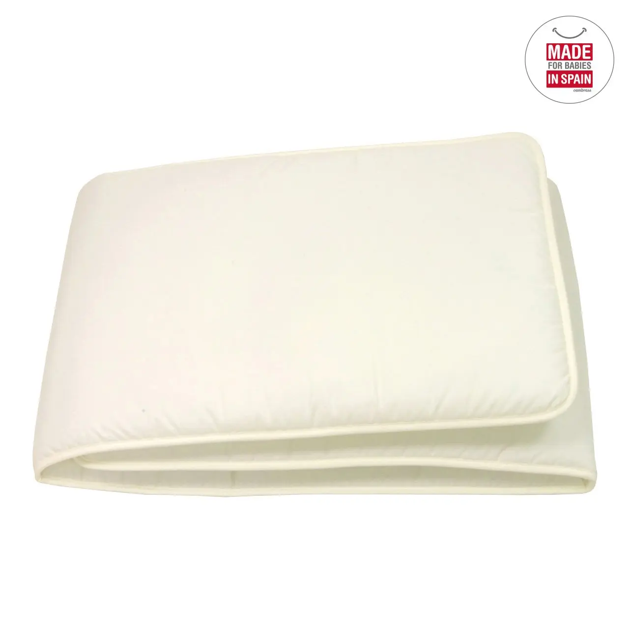 Protector 60 (cuna 60) 180x40x3 cm liso e beige - Imagen 3