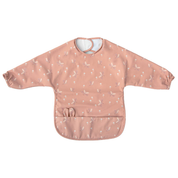 Babero blw con mangas Dragonfly 04 Rosa 25x30 - Bimbidreams