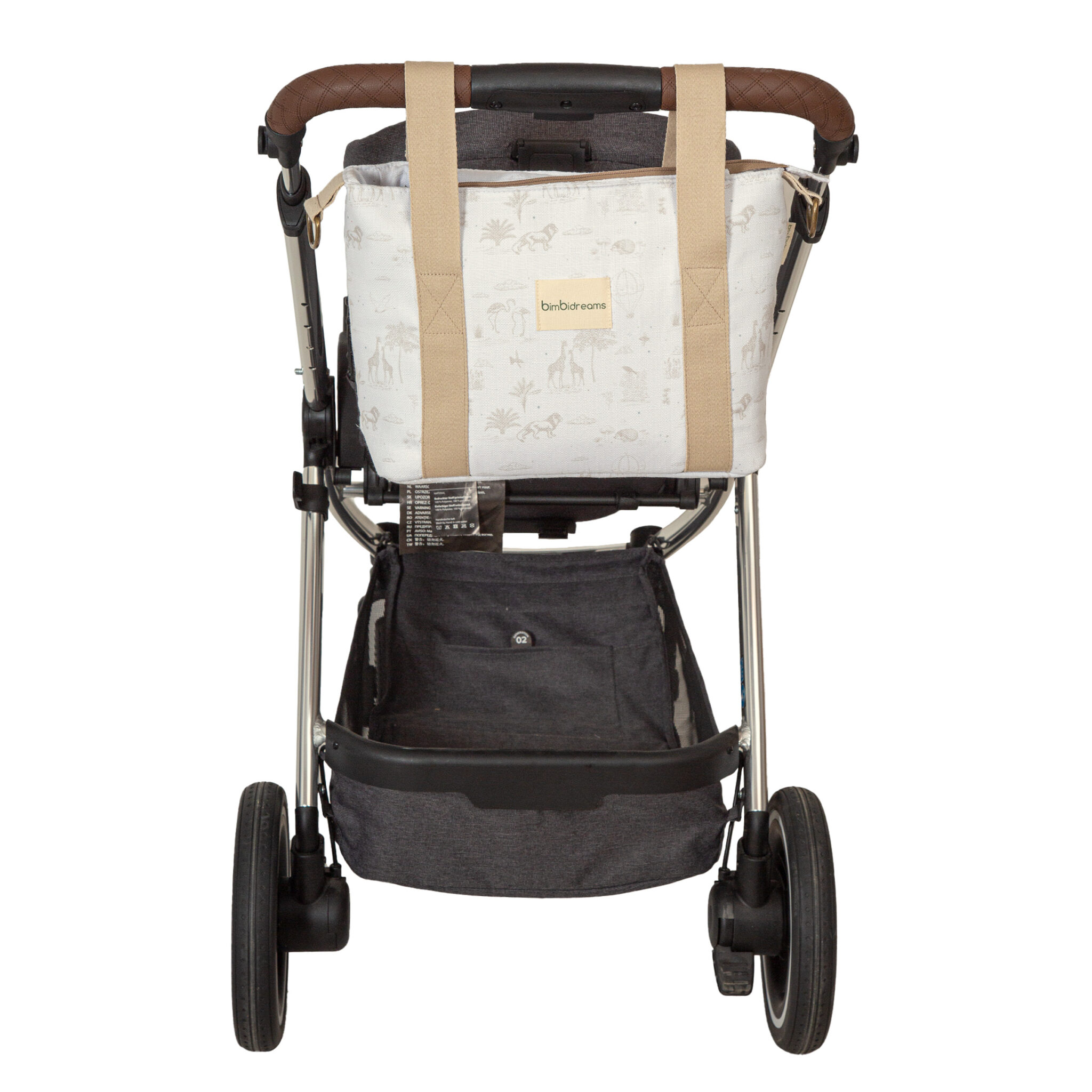 Crossbody con cambiador Noe 10 B|Lino 37x24x13 - 52x32 - Bimbidreams - Imagen 3