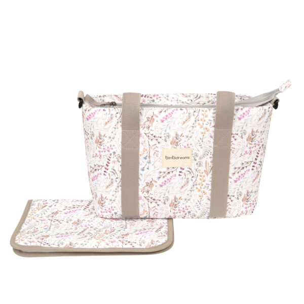 Crossbody con cambiador Niza 21 B|Lila 37x24x13  -  52x32 - Bimbidreams