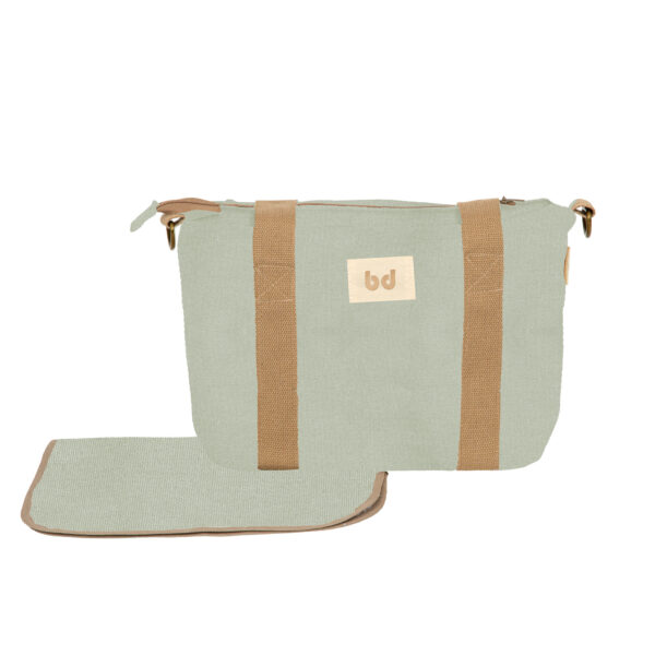 Crossbody con cambiador Milano 06 Verde 37x24x13  -  52x32 - Bimbidreams