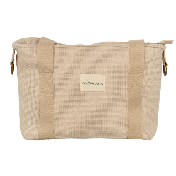 Crossbody con cambiador Waffle 00 Lino 37x24x13  -  52x32 - Bimbidreams