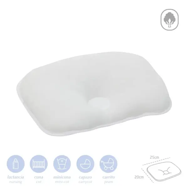 Cojin de brazo 25x20x1cm blanco