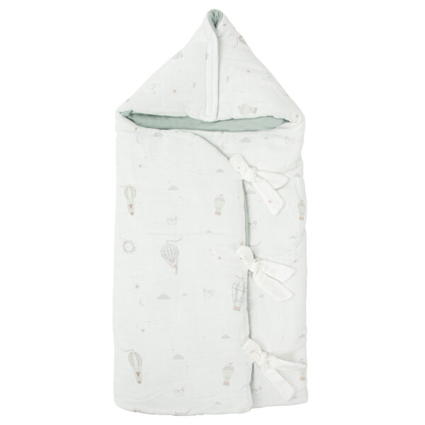 Saco arrullo con capucha Blue Sky 16 B|Verde - Bimbidreams