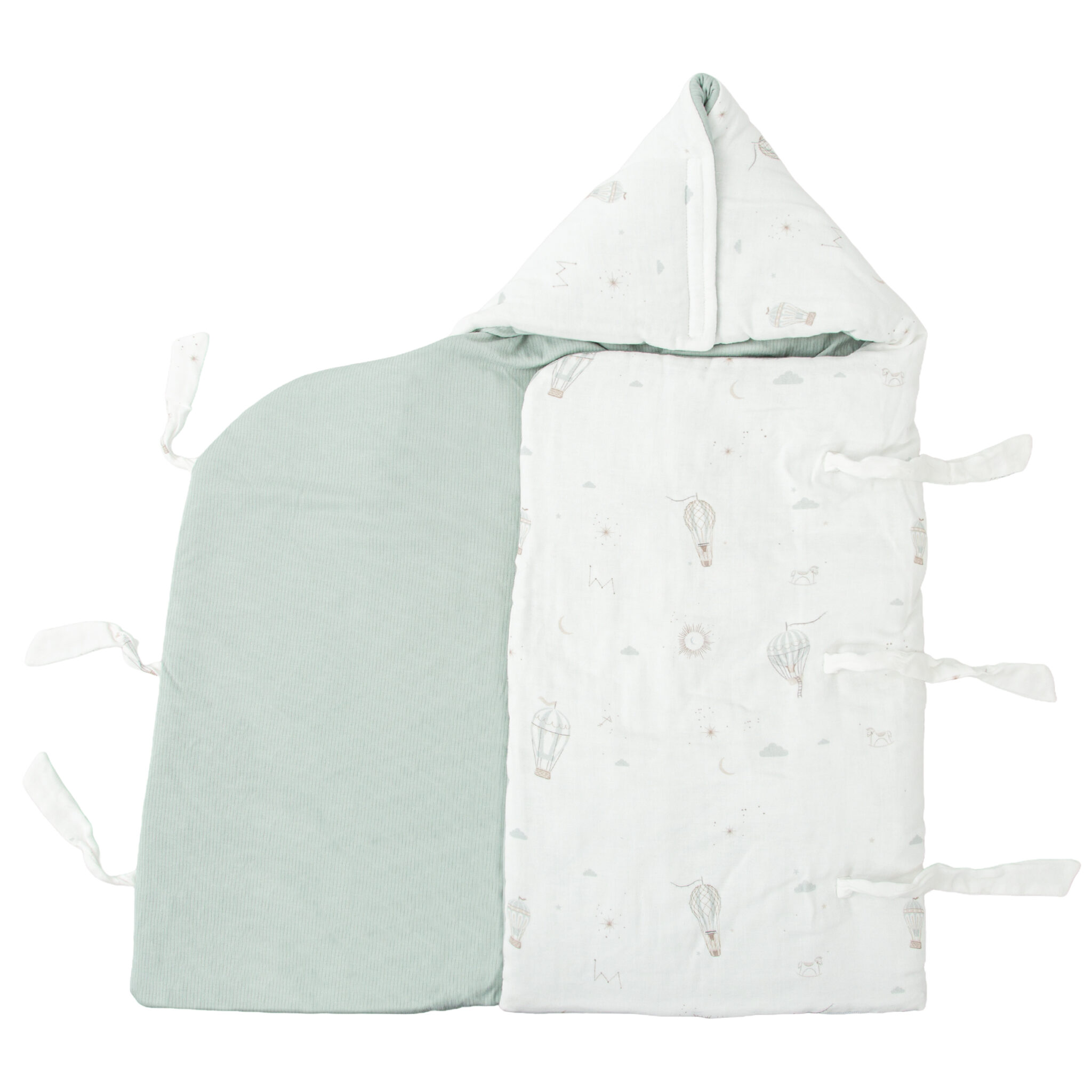 Saco arrullo con capucha Blue Sky 16 B|Verde - Bimbidreams - Imagen 4