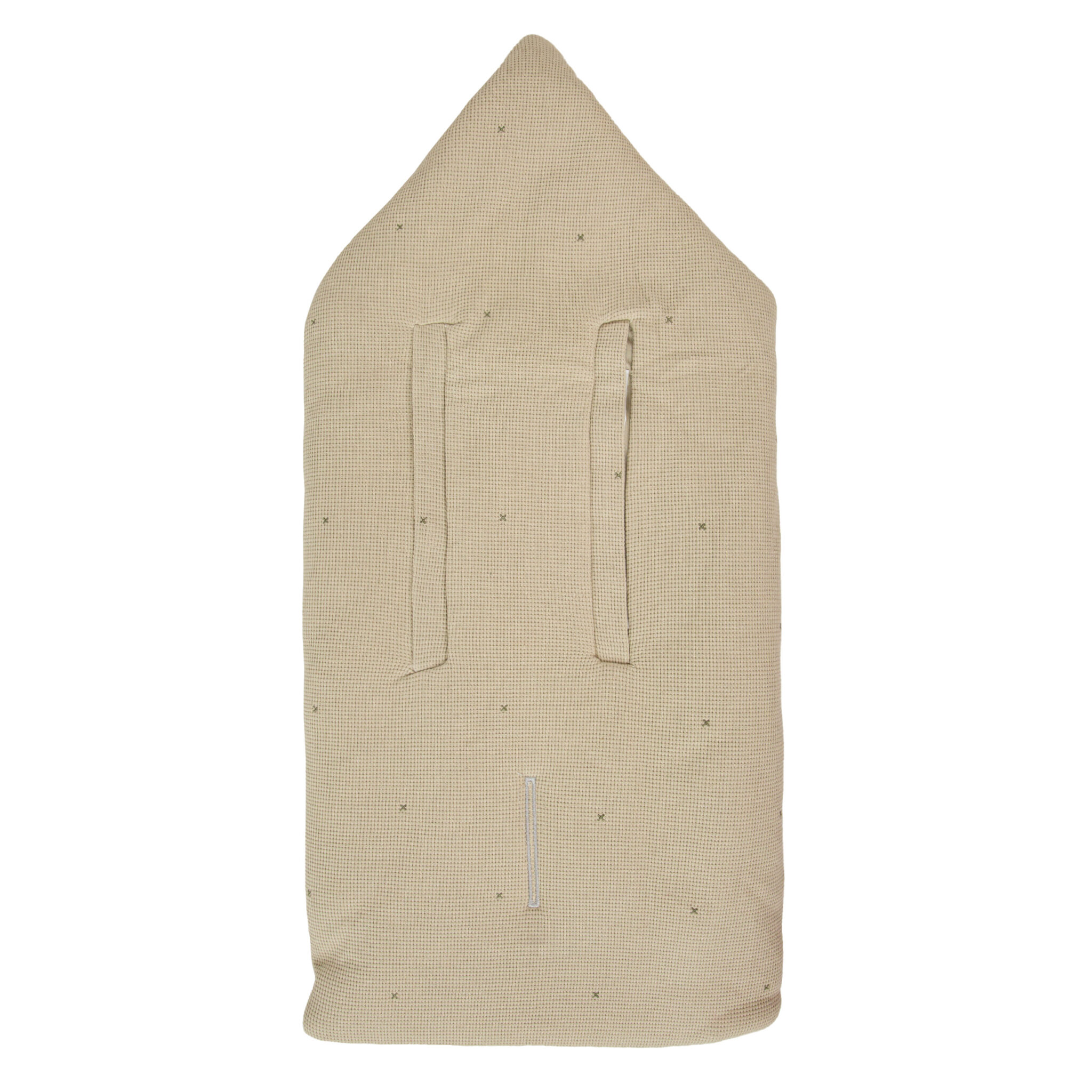 Saco arrullo con capucha Waffle 06 Verde 44x88 - Bimbidreams - Imagen 2