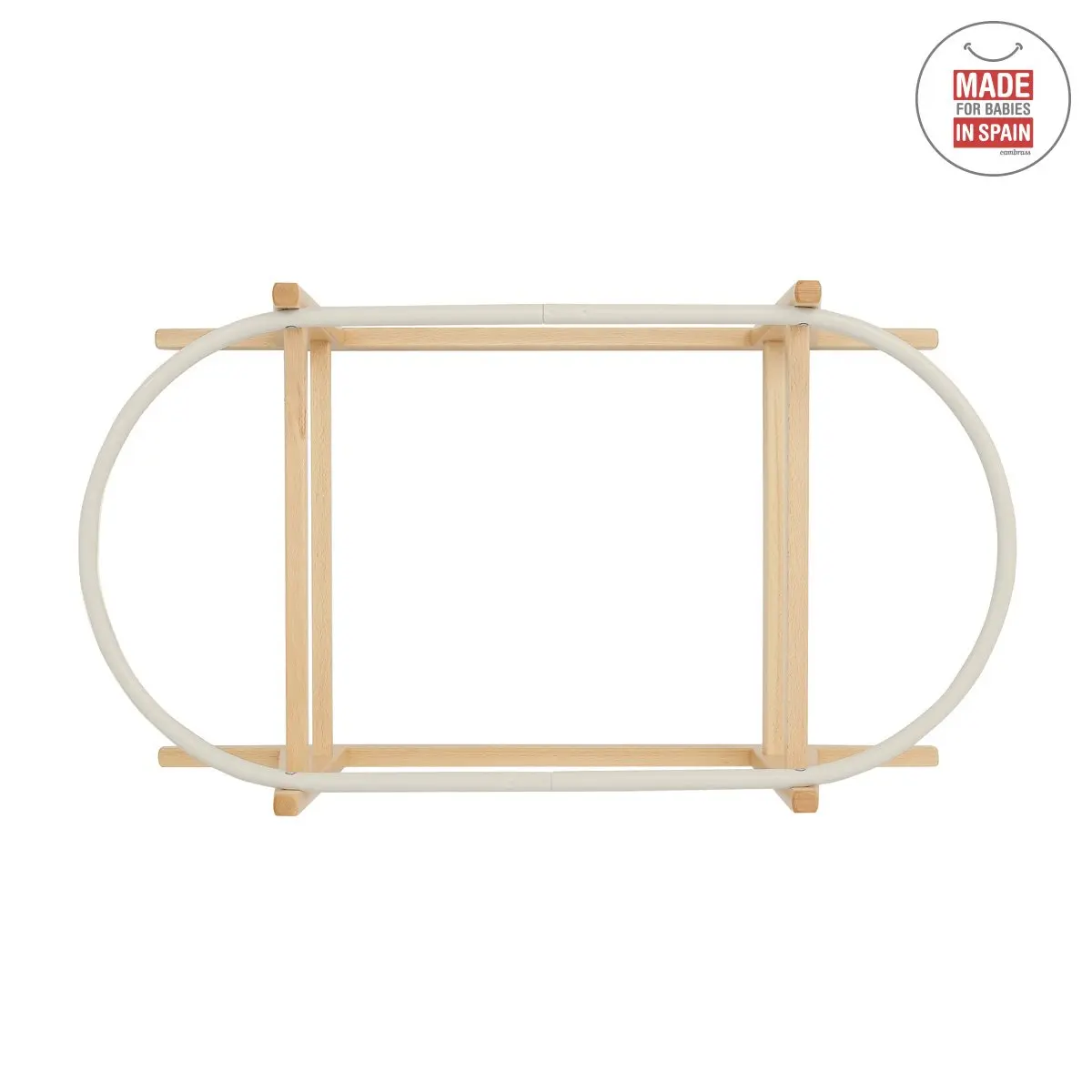 Portamoises madera balancin liso e 46.5x86x48.5 cm natural - Imagen 5