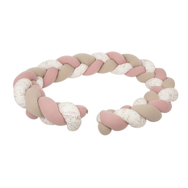 Protector de cuna trenza Niza 21 B|Lila 230 cm - Bimbidreams