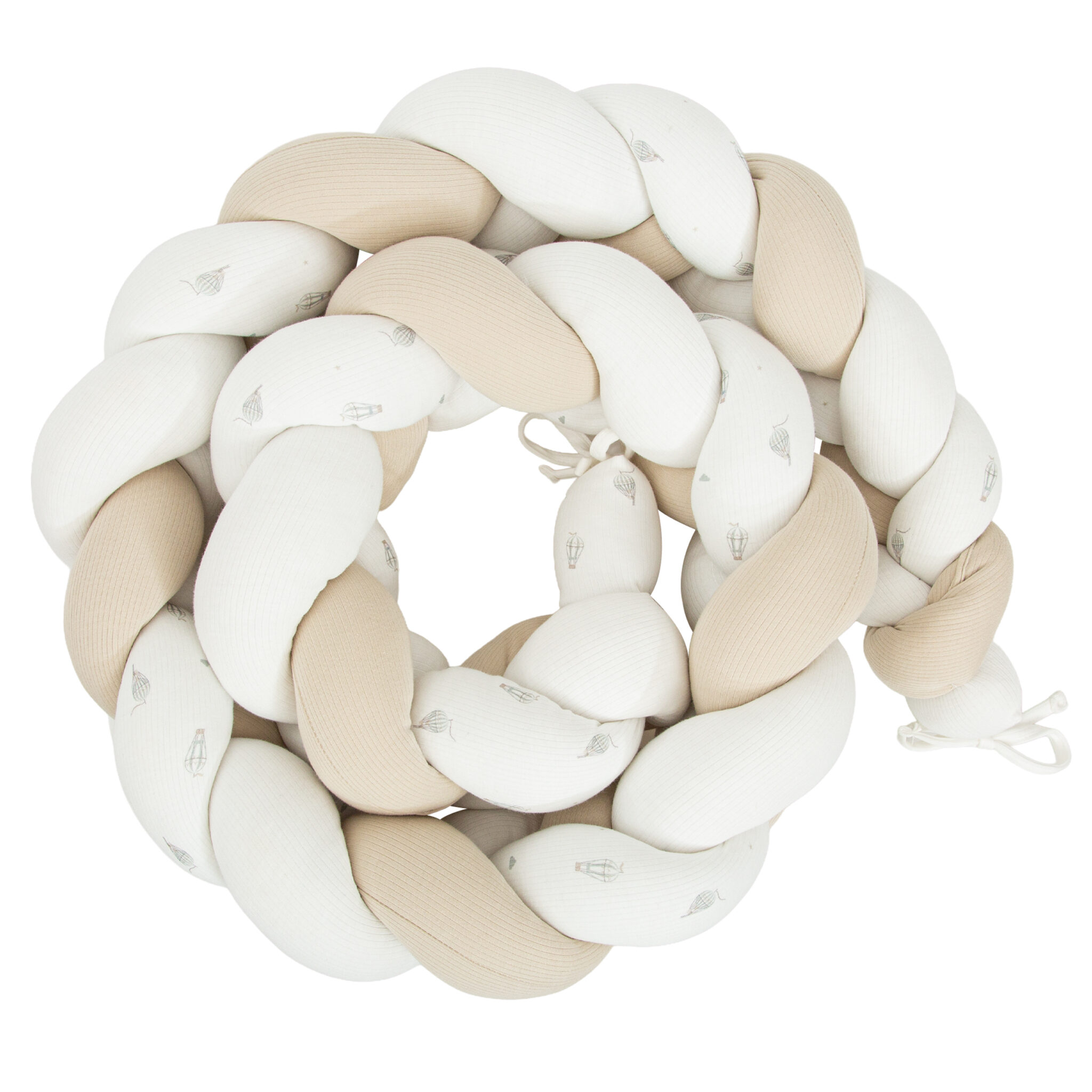 Protector de cuna trenza Blue Sky 16 B|Verde 200 cm - Bimbidreams - Imagen 2