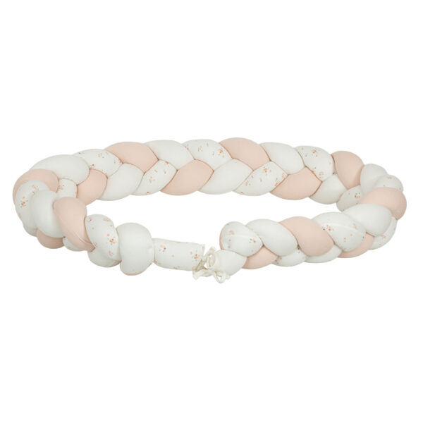 Protector de cuna trenza Monet 14 B|Rosa 200 cm - Bimbidreams