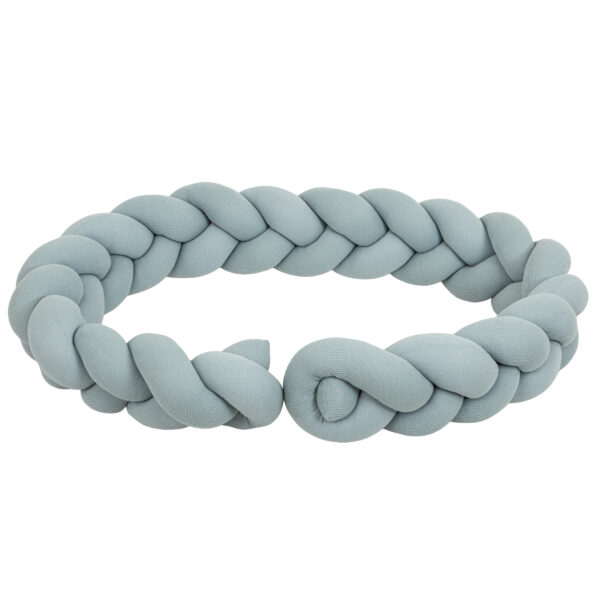 Protector de cuna trenza Texture 03 Azul 230 cm - Bimbidreams