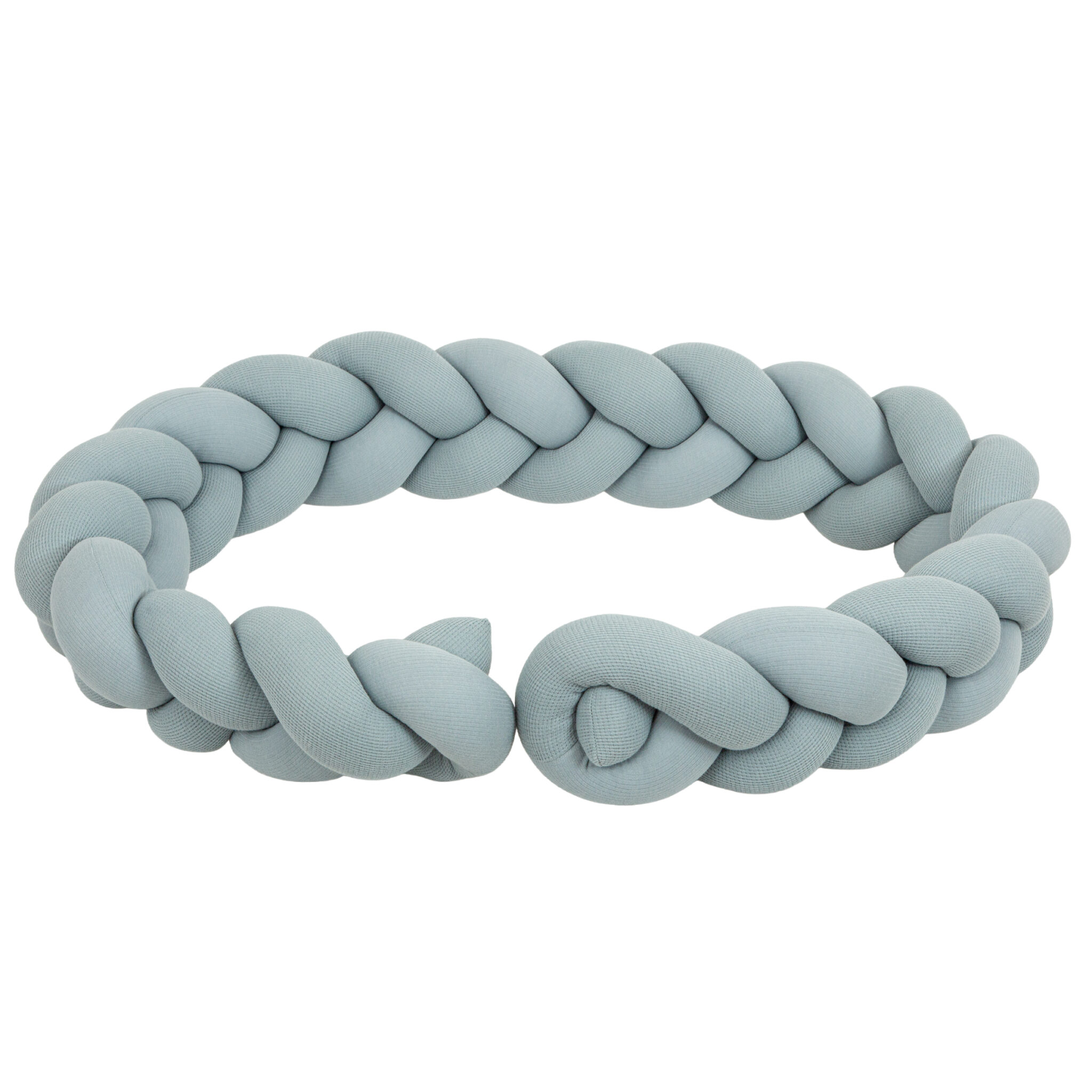 Protector de cuna trenza Texture 03 Azul 230 cm - Bimbidreams