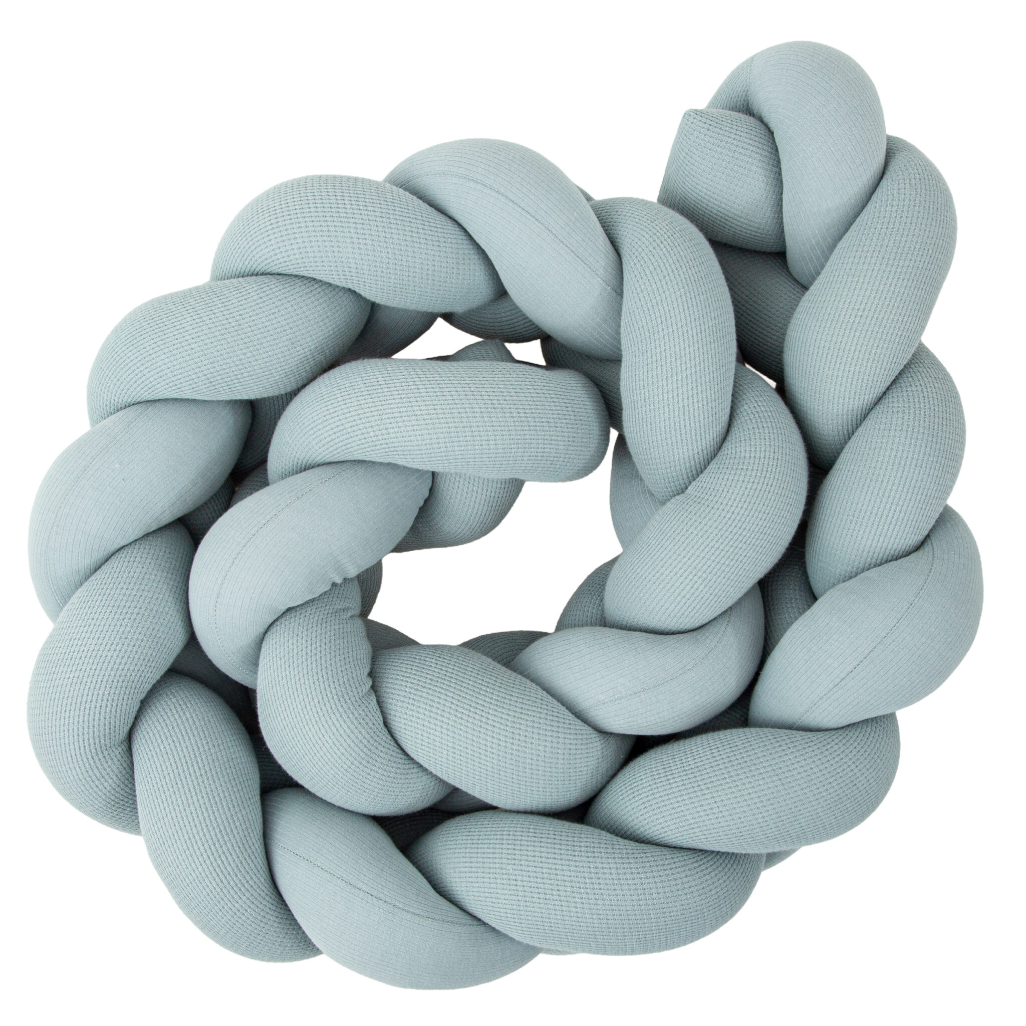 Protector de cuna trenza Texture 03 Azul 230 cm - Bimbidreams - Imagen 2