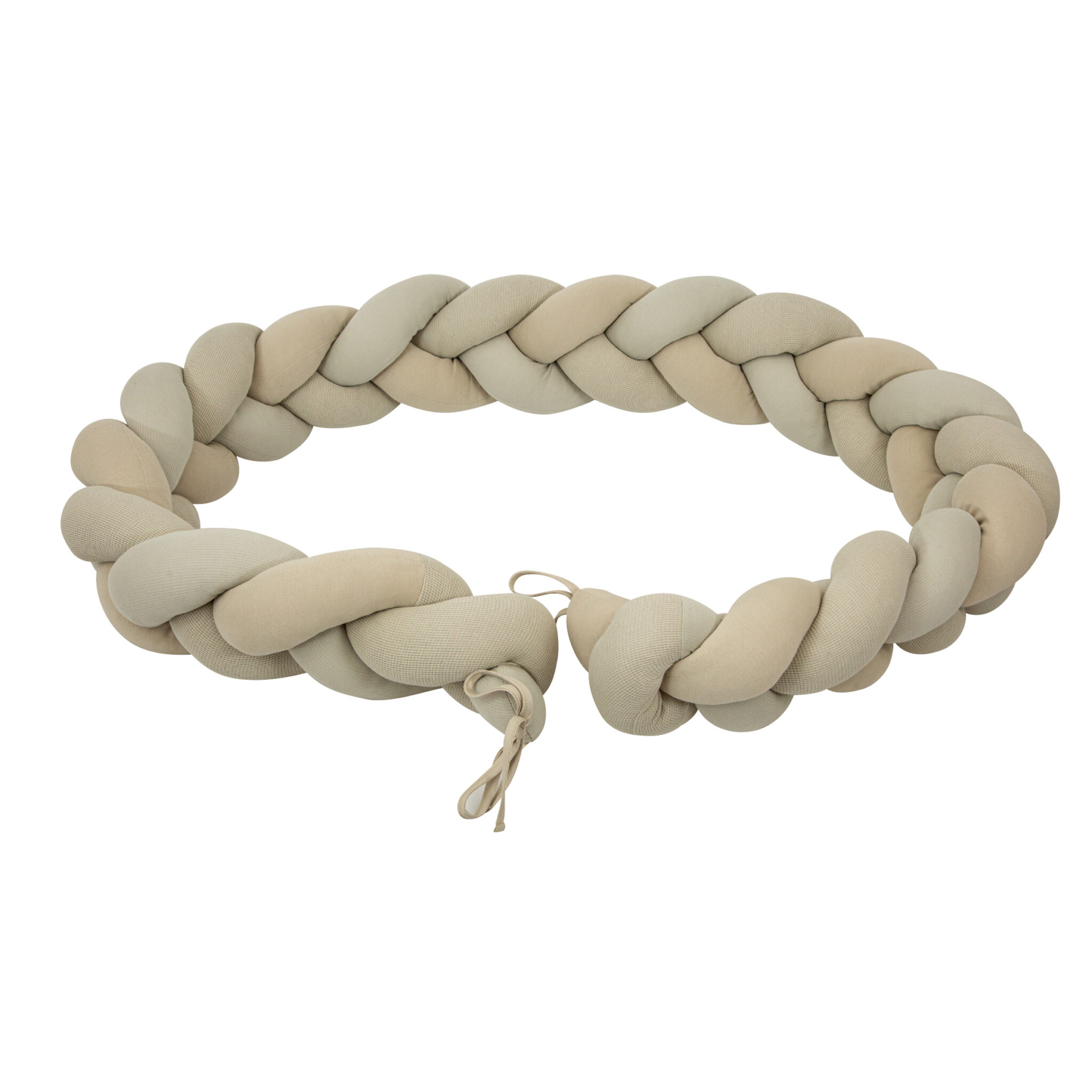 Protector de cuna trenza Texture 06 Verde 230 cm - Bimbidreams